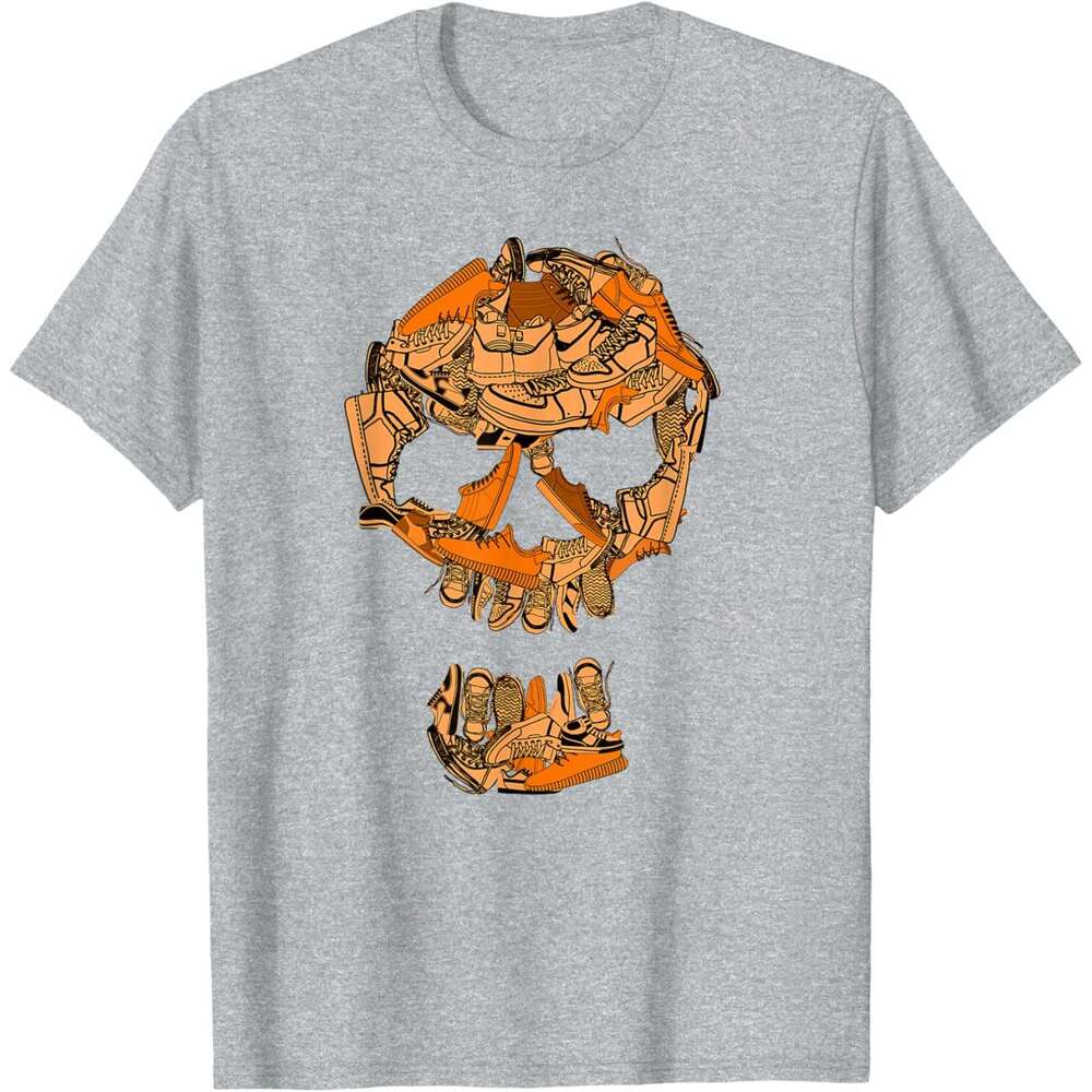 T shirt Mens Big Ol' Sneaker Head Orange Color Graphic T-Shirt shirts tshirt graphic tee Casual tops summer clothes Short sleeve Free shipping
