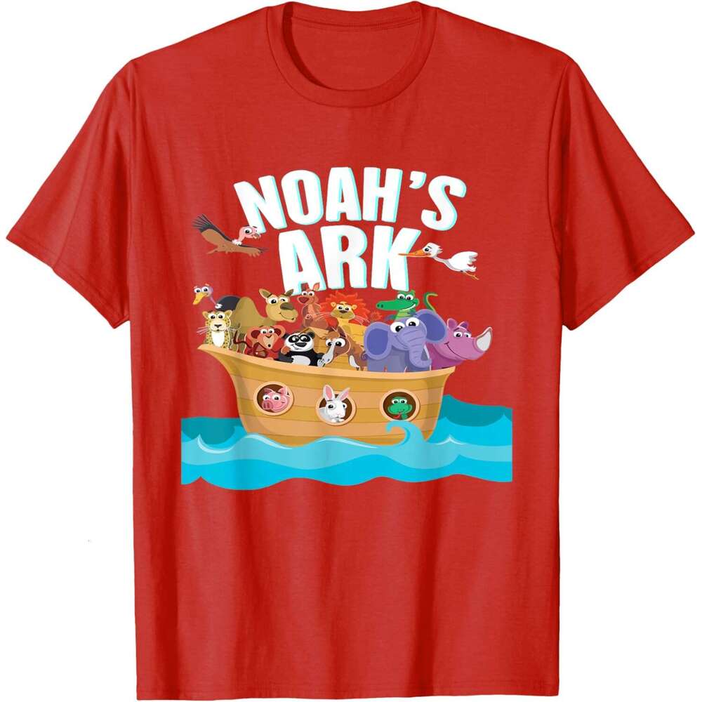 T shirt Mens Animal History Bible, Noah's Ark, Religion Comic Gift T-Shirt shirts tshirt graphic tee Casual tops summer clothes Short sleeve Free