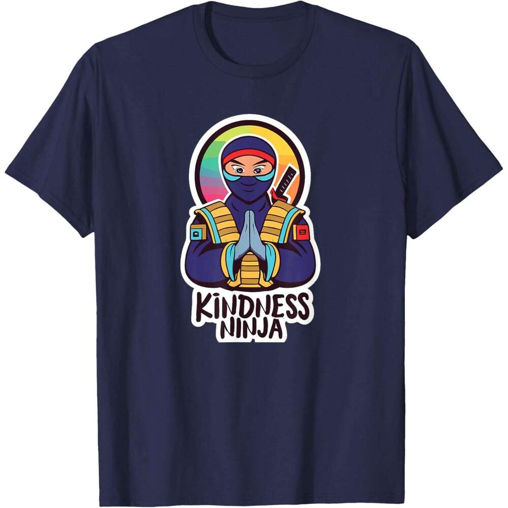 T shirt Mens Anti Bullying Kindness Ninja School Teacher Student T-Shirt shirts tshirt graphic tee Casual tops summer clothes Short sleeve Free shippi