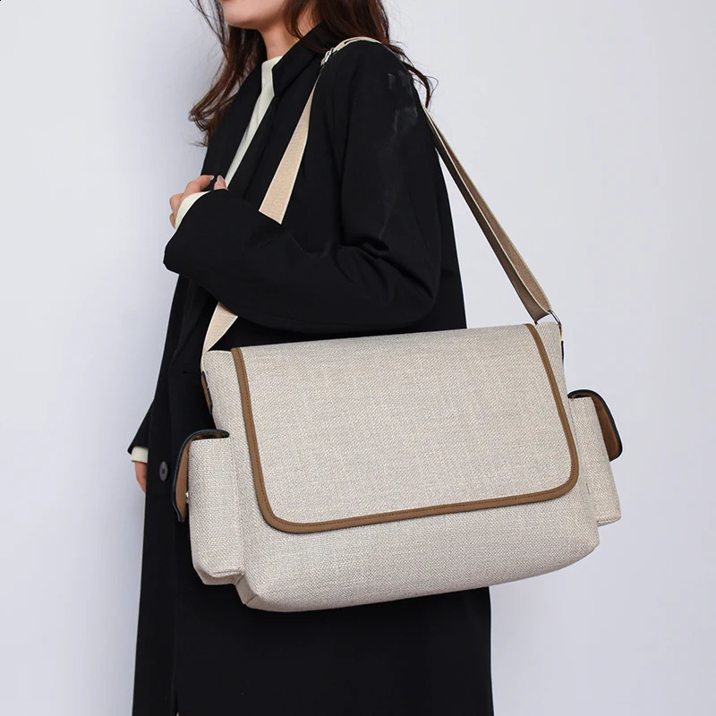Large Capacity Women Canvas Shoulder Bag High Quality Ladies Handbags Tote Bags Casual Female Messenger Crossbody Bags for Women 240805