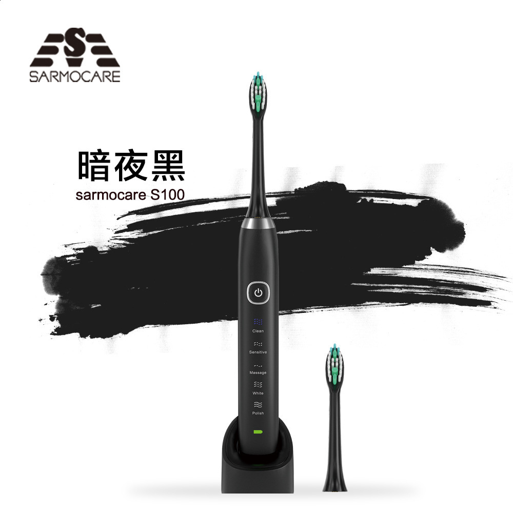 Sonic Electric Toothbrush 8 Brush Heads Smart Ultrasonic Dental Teeth Whitening Rechargeable Adult Tooth Brush 240418