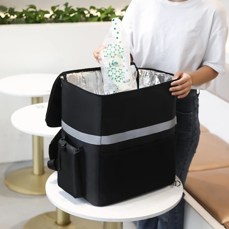 151835L ultra large food bag cooler box fresh delivery backpack New insulated 240910