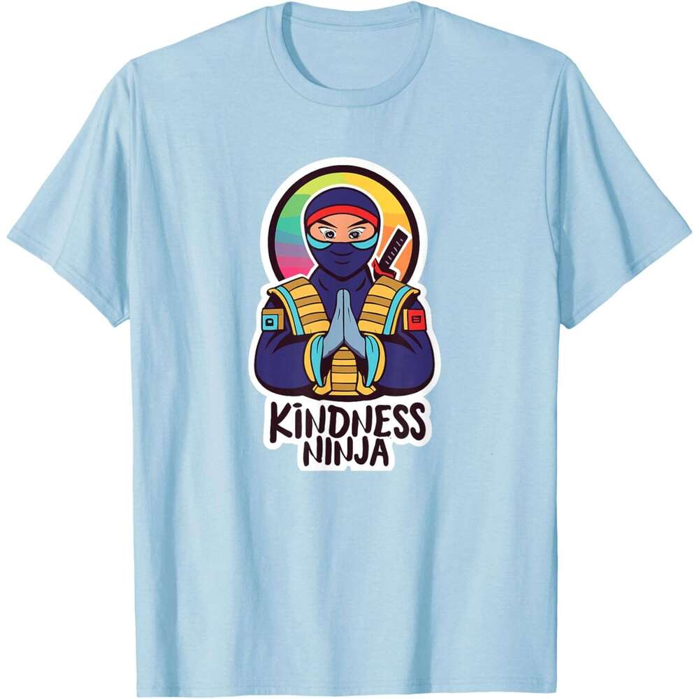 T shirt Mens Anti Bullying Kindness Ninja School Teacher Student T-Shirt shirts tshirt graphic tee Casual tops summer clothes Short sleeve Free shippi