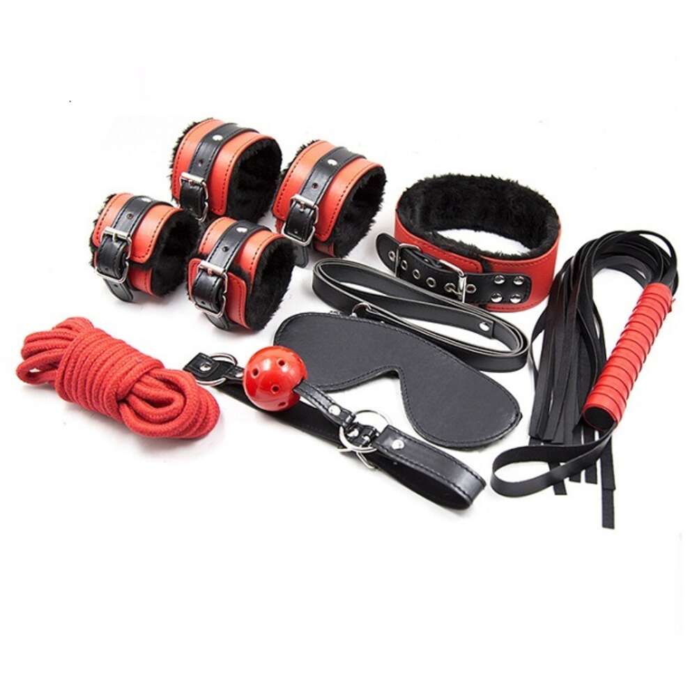 7piece in 1 Fetish BDSM SM kit ,Erotic Bed Bondage Set for Adult Sex Game Play