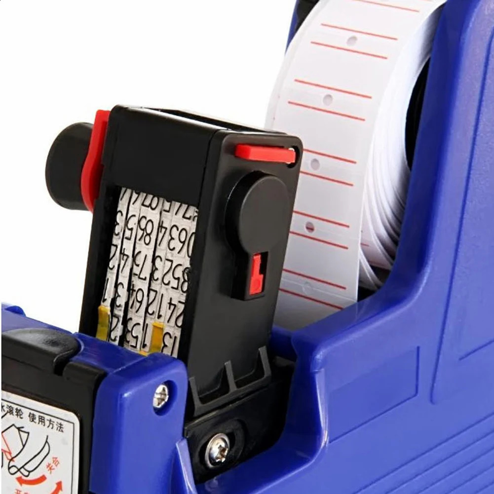 8 Digits Digital Tag Gun Handheld Price Label Gun 1 Lines Labels 1 Ink 5500 Price Tag Marker Machine Labeler Labeller Sticker 240805