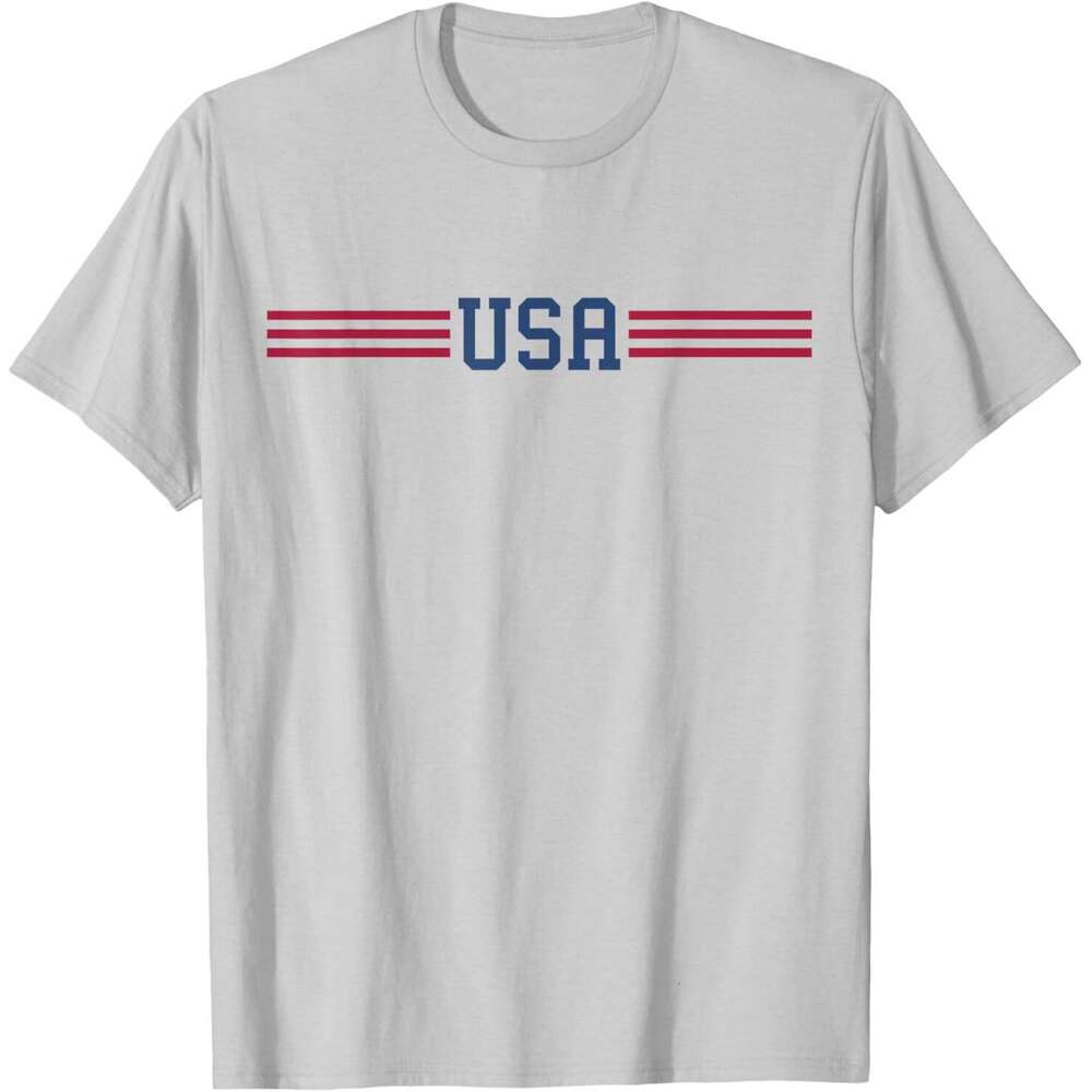 T shirt Mens USA T Shirt Women Men Patriotic American White 4th of July T-Shirt shirts tshirt graphic tee Casual tops summer clothes Short sleeve Free