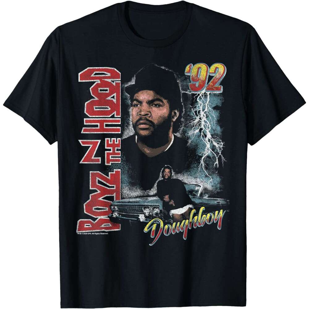 T shirt Mens Boyz in The Hood Doughboy Poster Short Sleeve T-Shirt shirts tshirt graphic tee Casual tops summer clothes Short sleeve