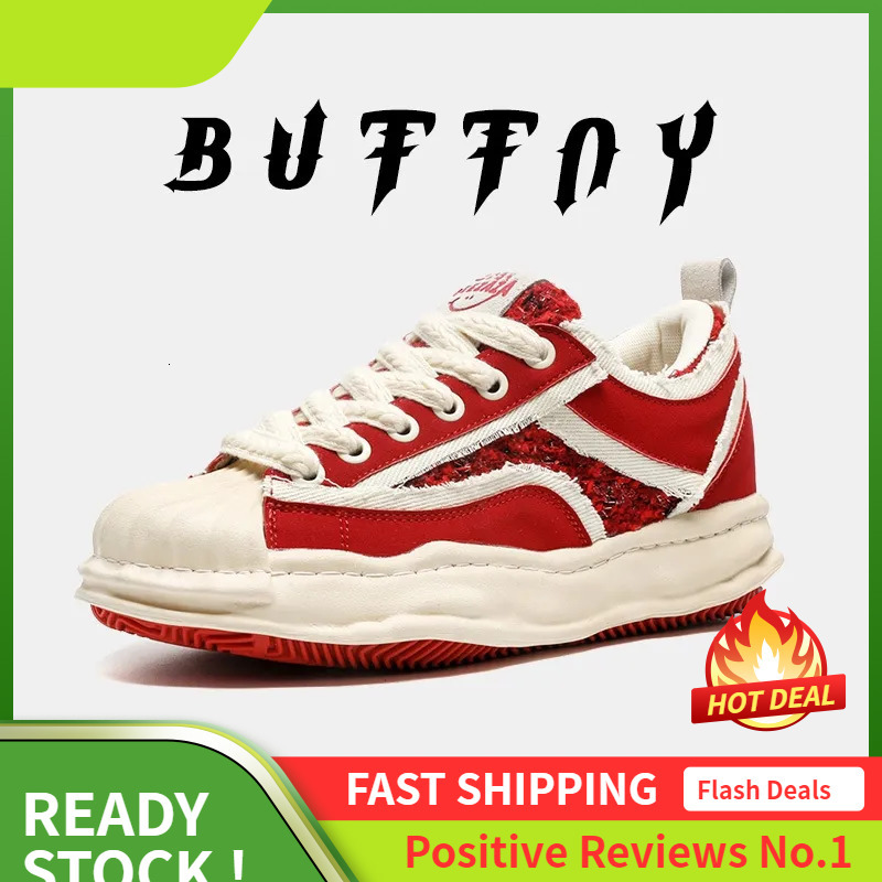 Ddmyoutdoor Red NEW Street Bread Thick Soled Igh Rise Board Men And Women S Same Style Couple Fashion Shoes Outdoor Ame Tyle Hoes