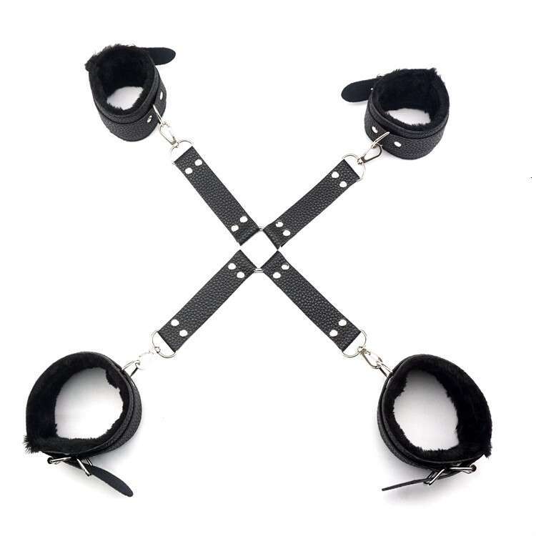 Sexshop Restraint Bondage Kit Wrist and Ankle Strap Bondage Bed Sex for Couples Fun Foreplay