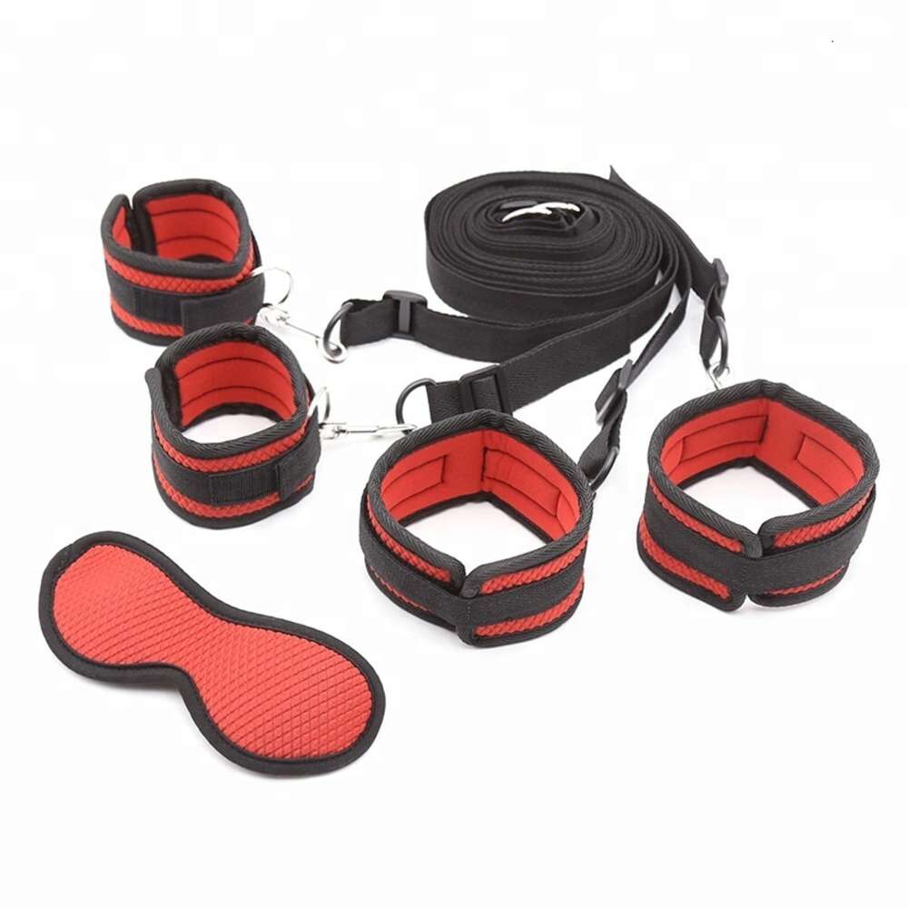 Nylon Sponge Adult Game Bdsm Bondage Bed Restraint Belt Hand Ankle Cuffs Bed Love