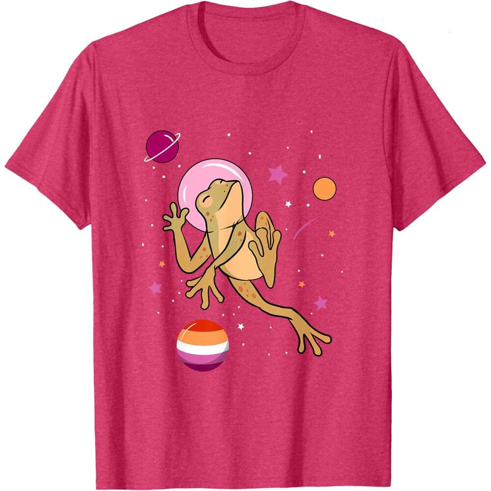 T shirt Mens Frog Orange Pink Lesbian T-Shirt shirts tshirt graphic tee Casual tops summer clothes Short sleeve Free shipping