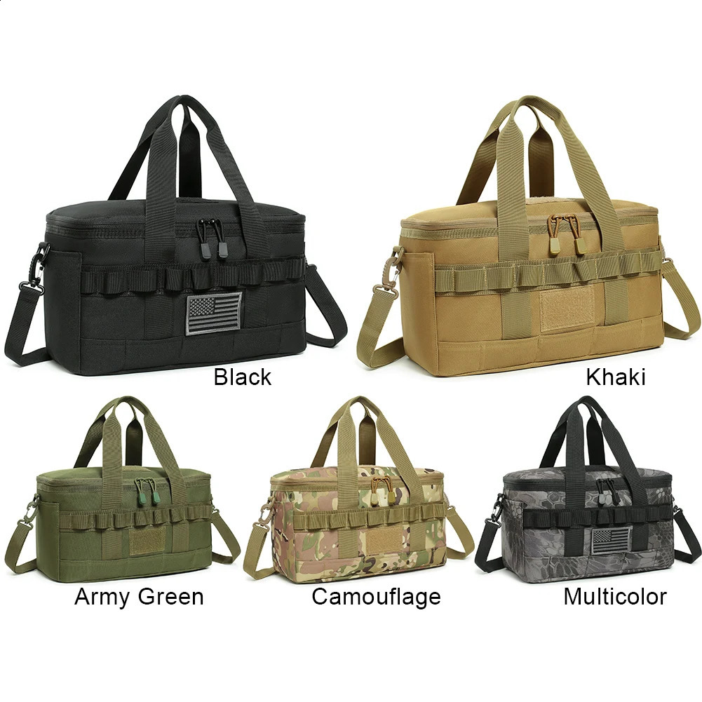 Outdoor camping storage bag large capacity heat cooler insulated 240724