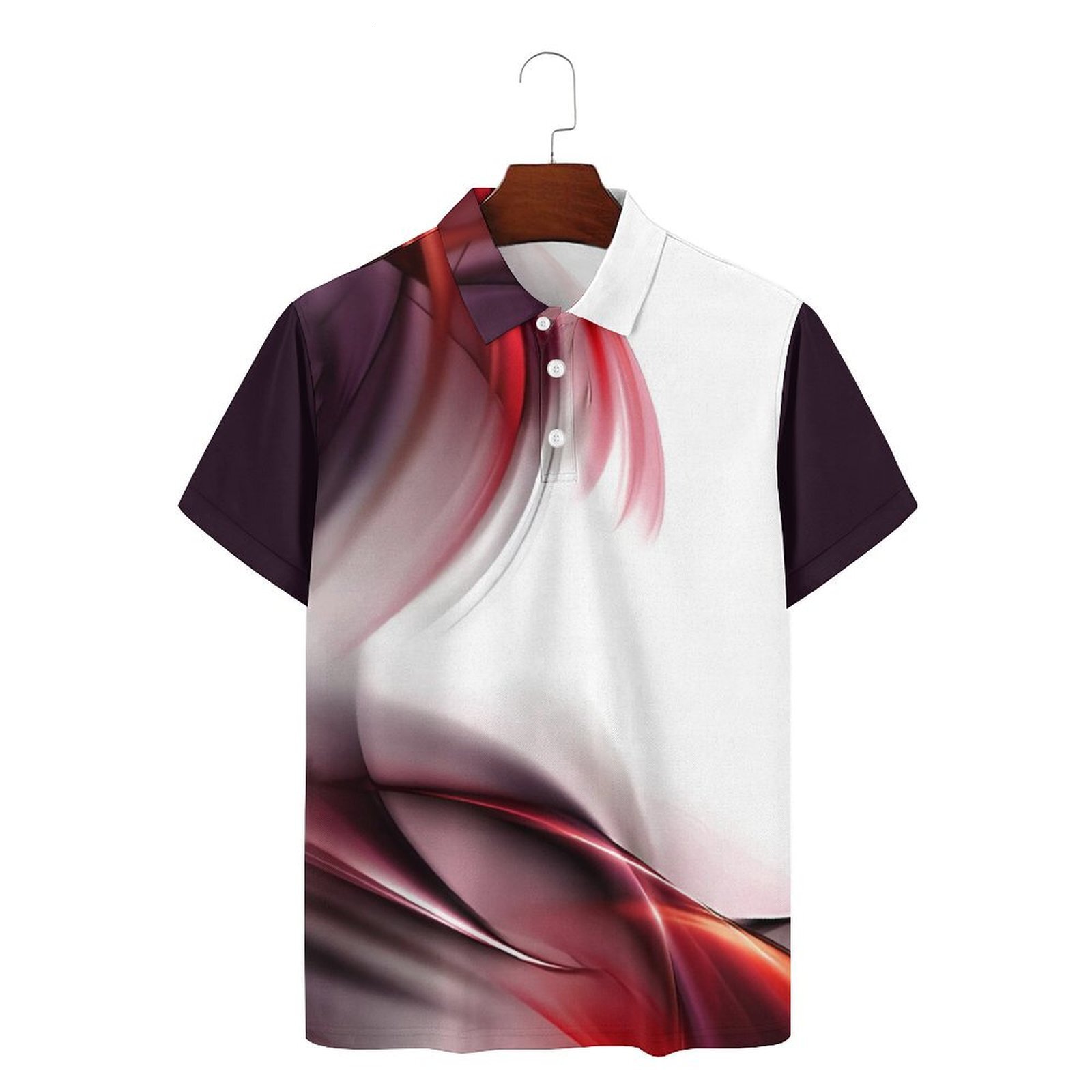 2024 Summer New 3D Printed Personalized Beer Festival Loose Men's Short sleeved Polo