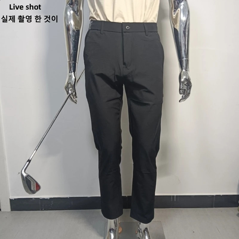 mens summer golf pants high quality ice silk stretch golf pants fashion slim-fit quick drying golf pants 240819