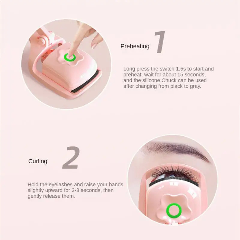Electric eyelash curler in 2 colors easy to curl without damaging eyelashes long service life beauty product 240729