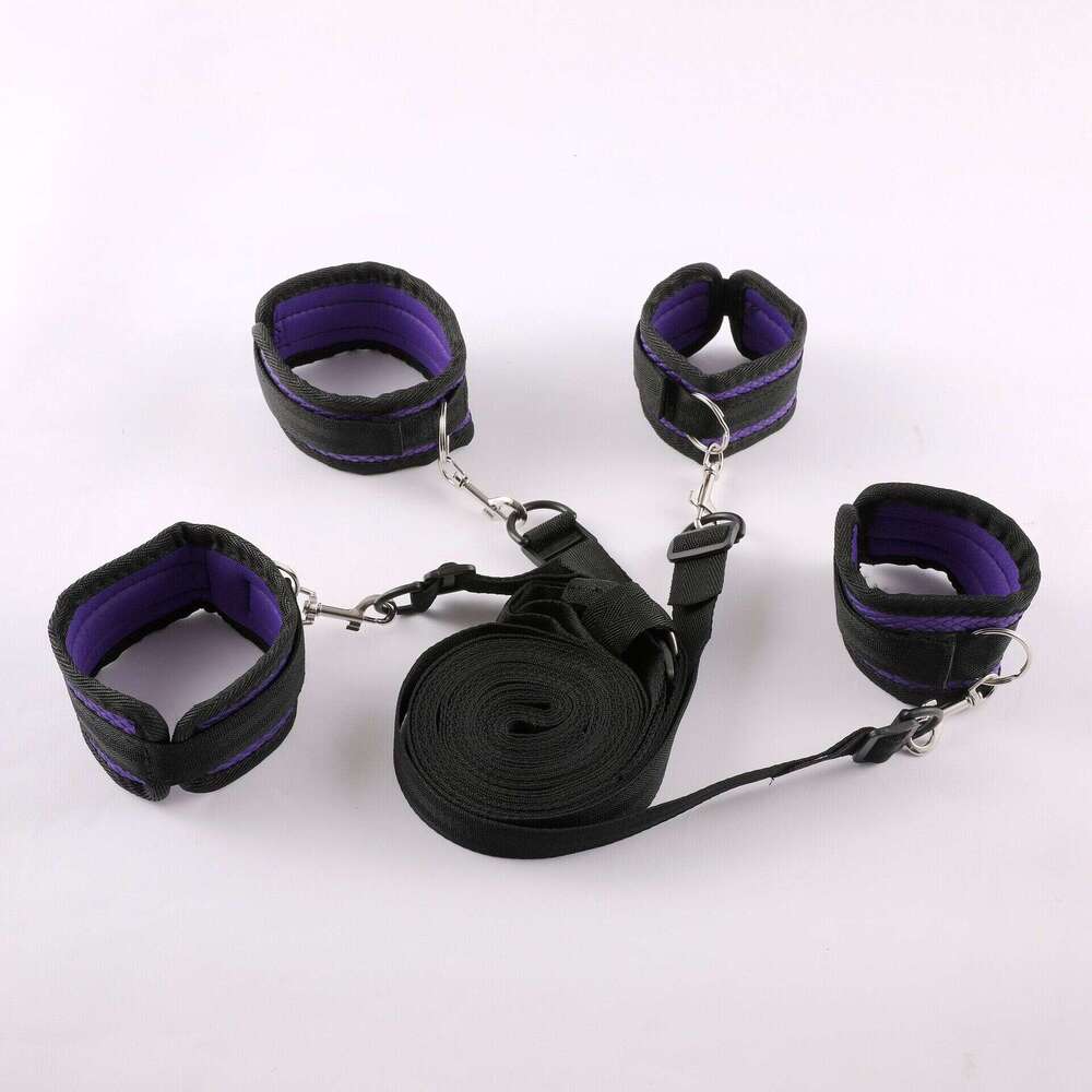 Factory Price SM bondage Restraint High Quality Bed Bondage Kit Set BDSM Fetish Handcuffs Toy