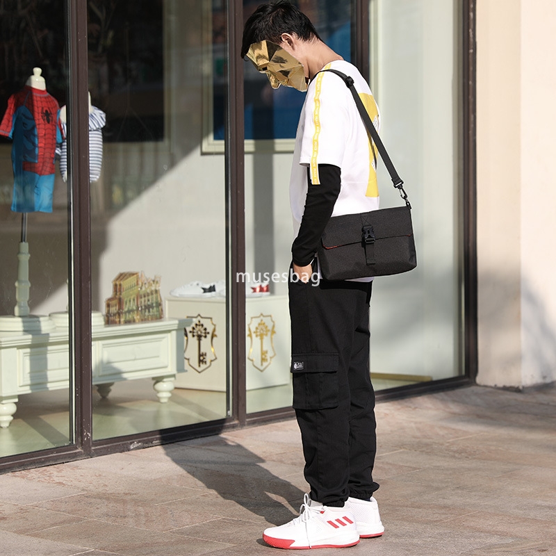 Manufacturers direct shoulder bag male fashion brand crossbody bag fashion double messenger bag backpack male bag a piece of hair