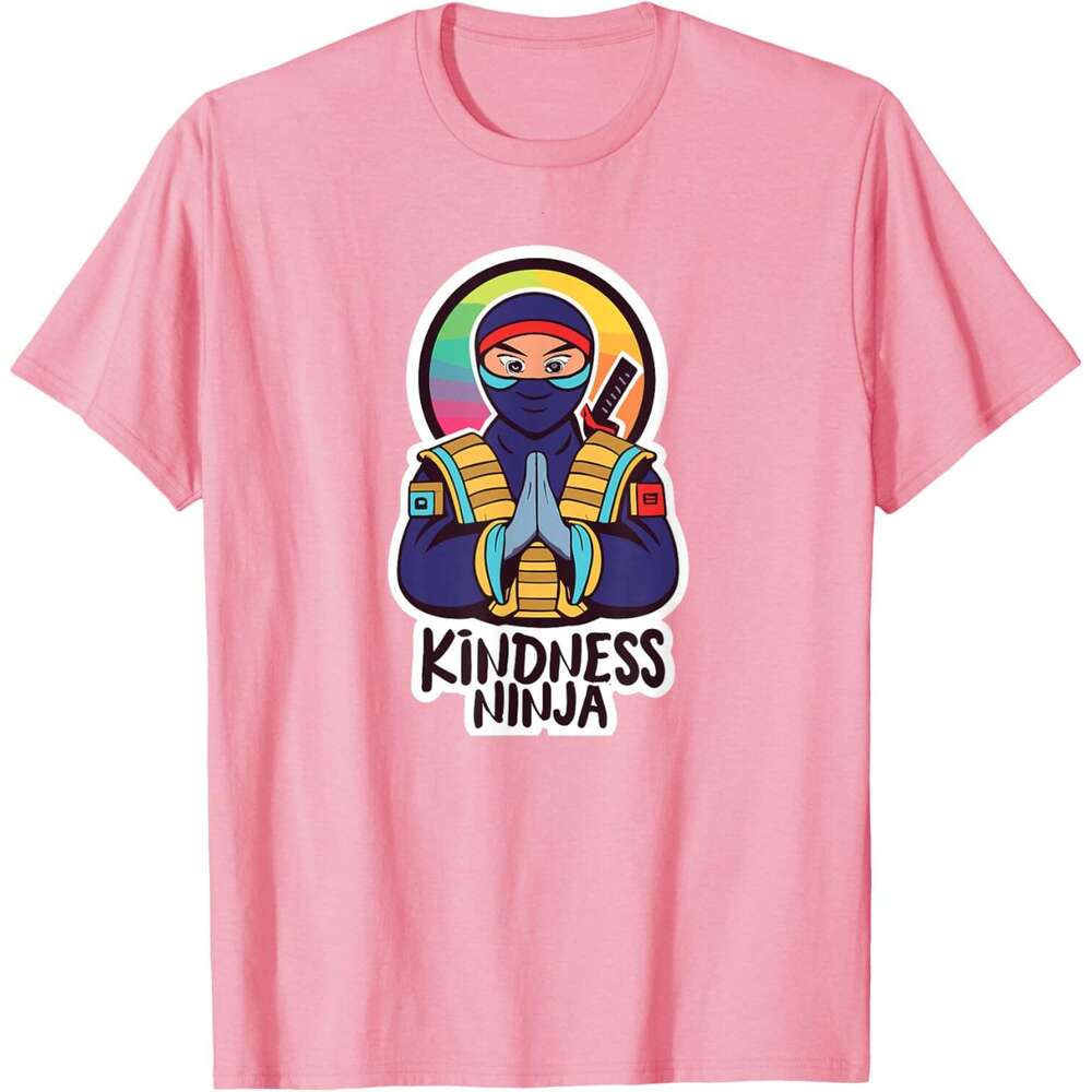 T shirt Mens Anti Bullying Kindness Ninja School Teacher Student T-Shirt shirts tshirt graphic tee Casual tops summer clothes Short sleeve Free shippi