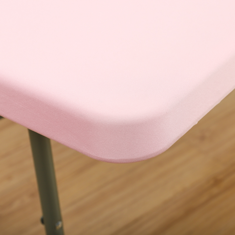 Elastic tablecloth half pack table cover simple solid color washable outdoor elastic milk silk table cover in stock