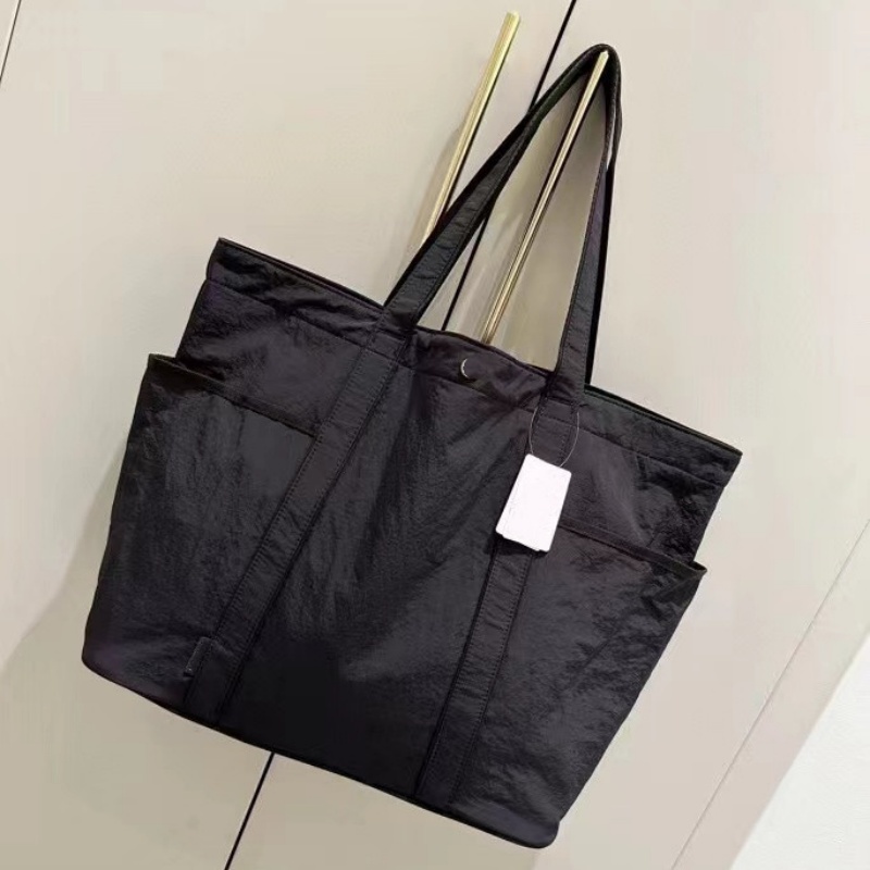 1u Multiple pockets Yoga Fitness Canvas tote bag Large capacity and lightweight Casual, Waterproof leisure multifunctional women's shoulder bag handbag