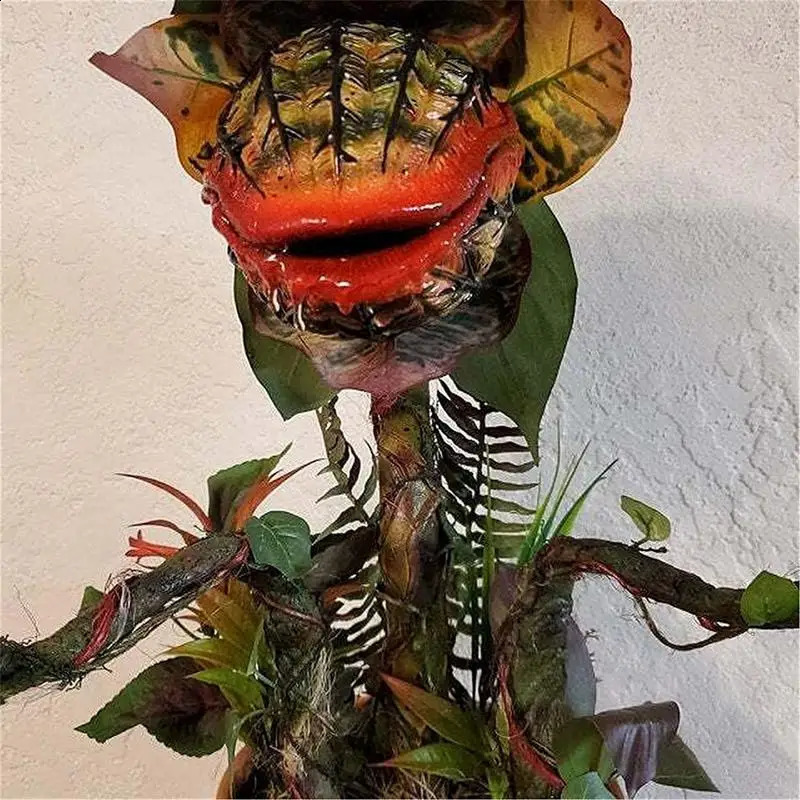 Halloween Resin Audrey II Piranha Plant Decoration Pop Movie Little Shop Of Horrors Statues Audrey II Figurine Garden Sculpture 240909