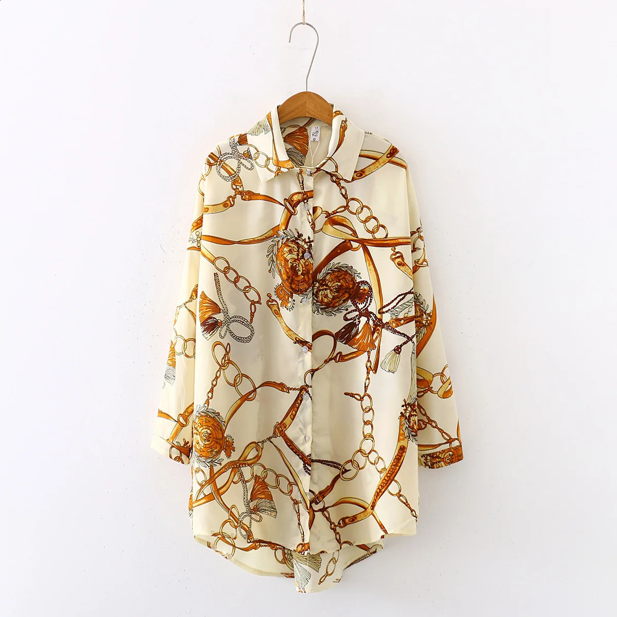 2024 Fashion Women Shirts Vintage Button Tees Blouse Sexy Big Large Top Loose Casual Tops Cardigan 240805