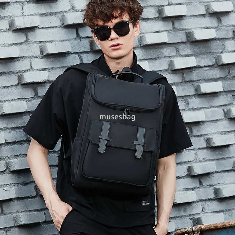 Fashion brand backpack men's fashion trend junior high school students backpack college students high school leisure large capacity travel backpa