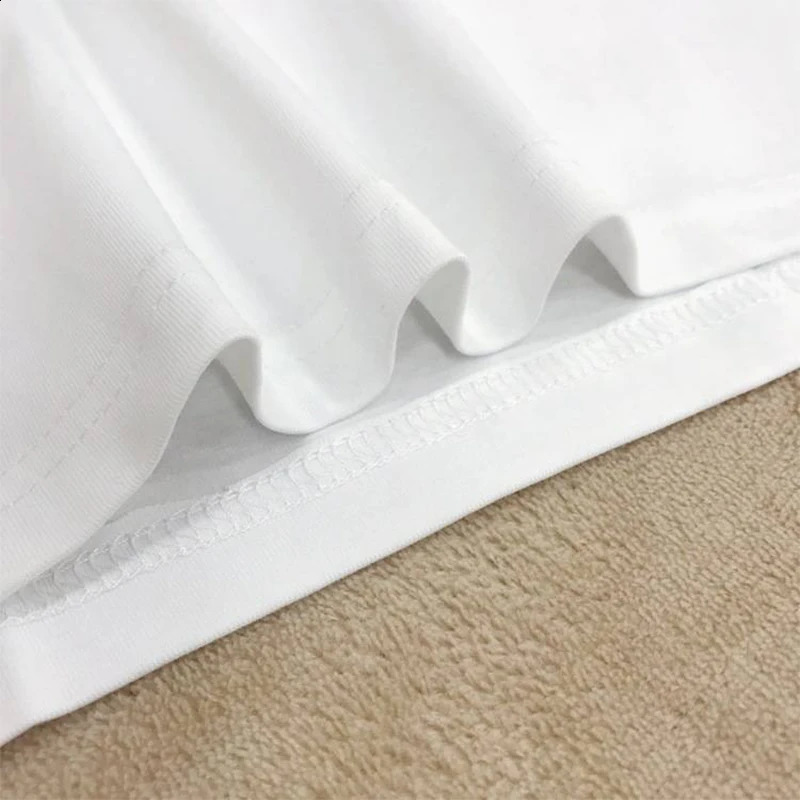 Casual Man Tshirt Summer White T Shirts Hipster T-shirts Harajuku Comfortable Tee Shirt Men Tops Clothes Short Sleeve Male Top 240805