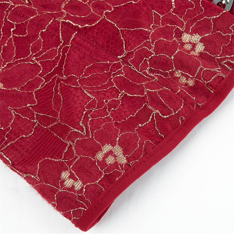 Women Gold Lace Overlay Red Overbust Bustier Bridal Corset Shapewear Christmas Fashion Showgirl Clubwear Shaper