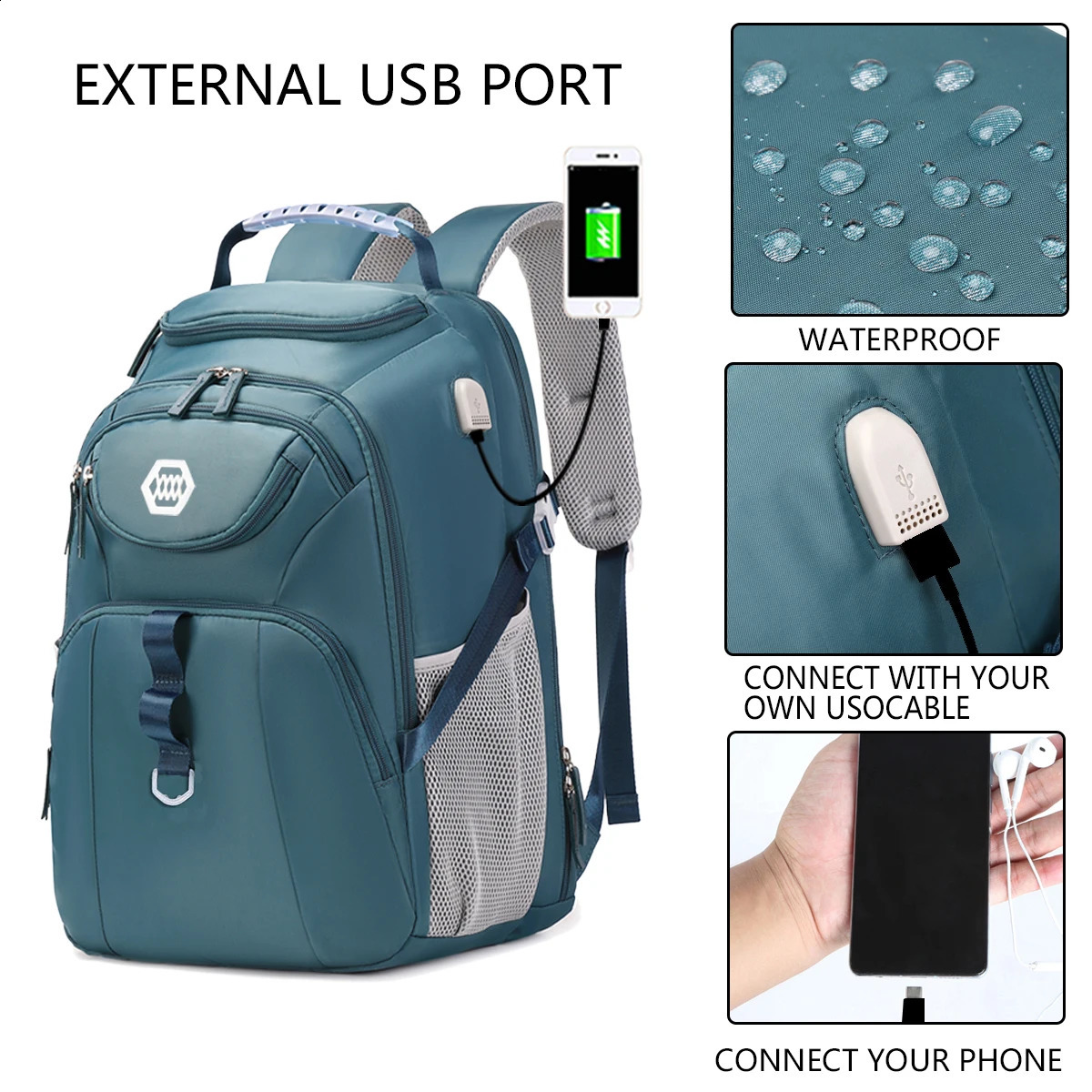 Mens travel backpack airline approved womens laptop backpack waterproof outdoor sports backpack 240914