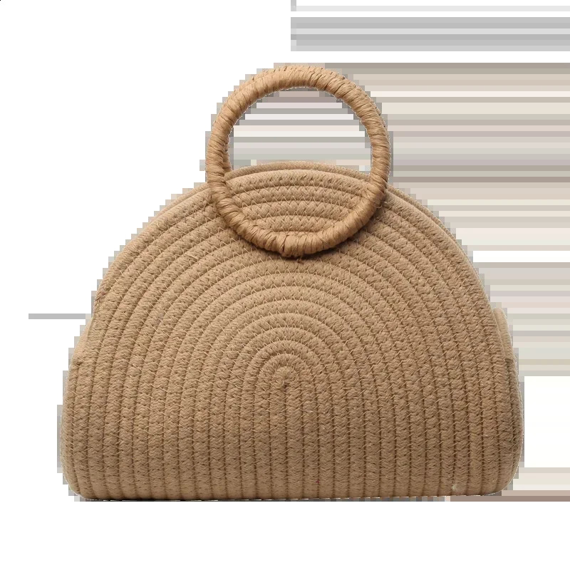 Straw Braid Casual TopHandle Bags Solid Large Capacity Grace Temperament for Women Fashion in Summer 240802