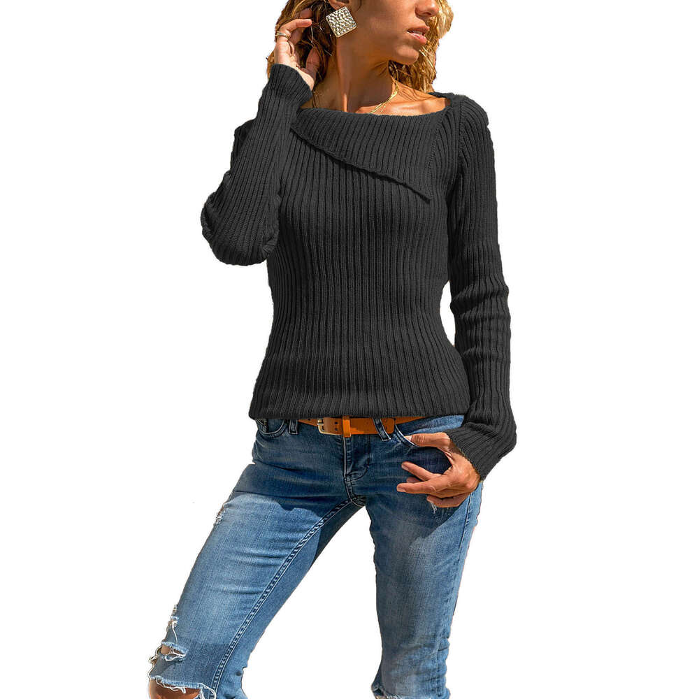 Autumn and Winter Long Sleeved Knitted Top Base Sweater Womens Clothing Designer Sweater Jumpers Designer Womens Render Fallautumn Designer Clothing W