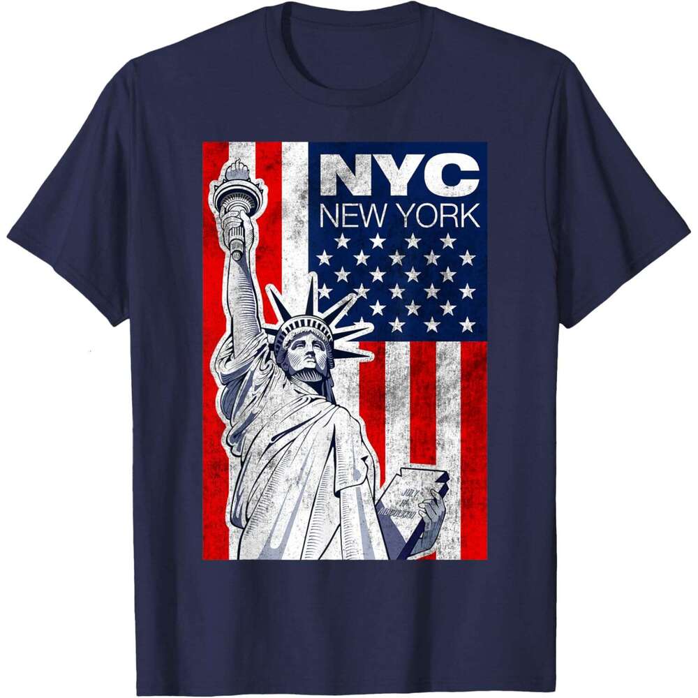 T shirt Mens New York City Graphic Tees - Novelty T-Shirts Cool Designs Statue of Liberty shirts tshirt graphic tee Casual tops summer clothes Short s