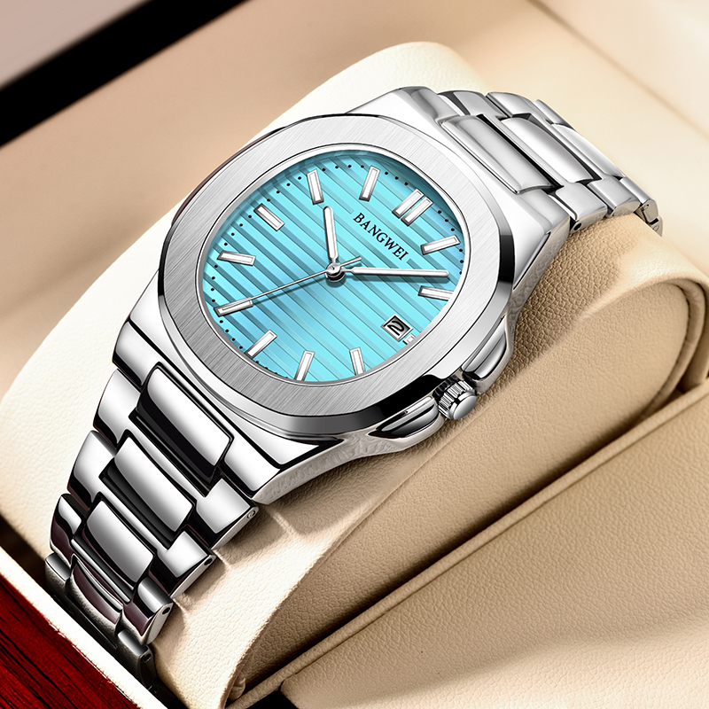 2024 LIGE New Men Watch Business Luxury Waterproof Male Clock Luminous Date Stainless Steel Square Quartz Men Watch reloj hombre