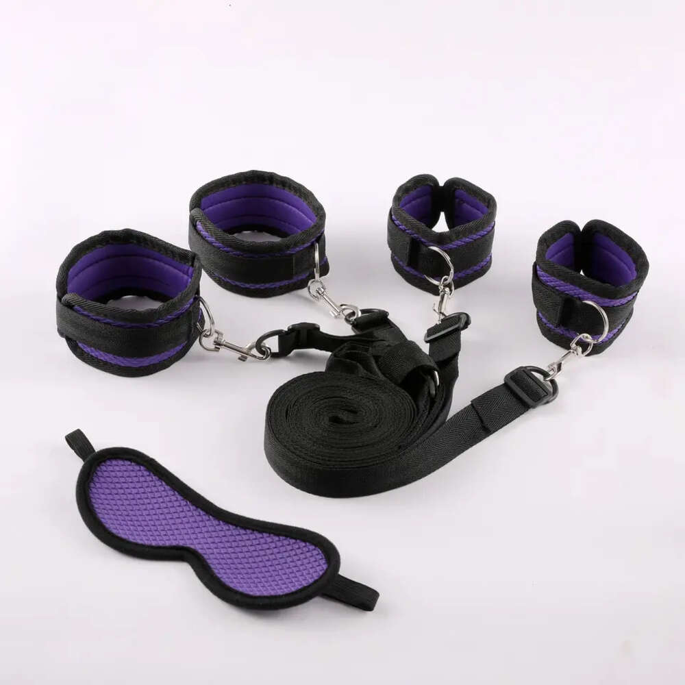 Factory Price SM bondage Restraint High Quality Bed Bondage Kit Set BDSM Fetish Handcuffs Toy