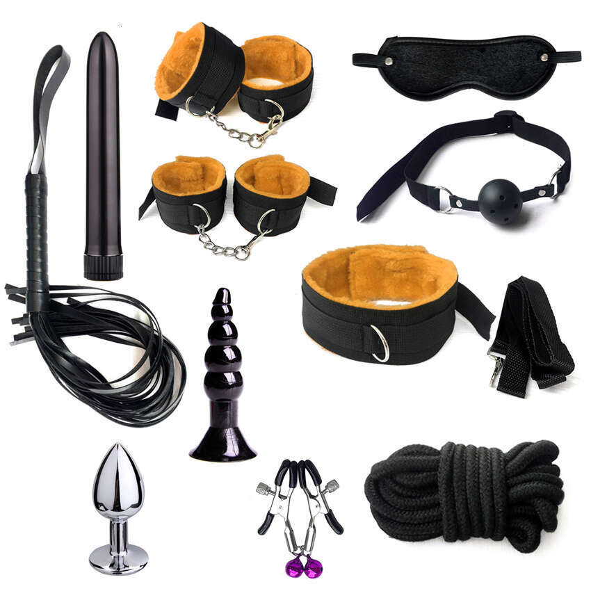 factory price SM bondage restraint nylon 11 Pcs Bed Bondage Kit BDSM Fetish toy