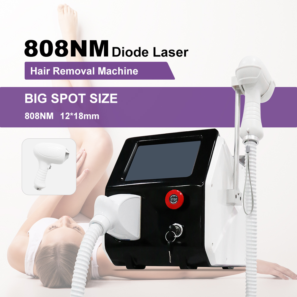 Hot Selling Portable 808 Diode Laser Hair Removal Quick Result Freezing Point Depilation Painless Hair Remover Big Spot Size Laser Follicle Penetratio