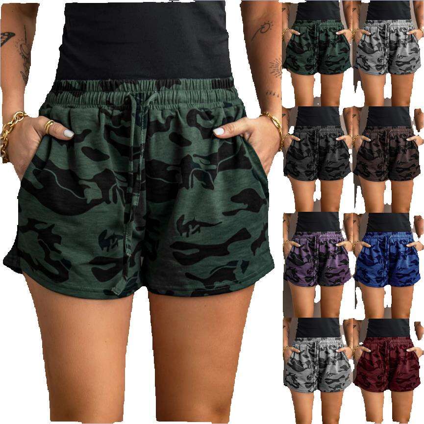 Casual Shorts Womens 2024 Summer New High Waisted Elastic Loose Wide Leg Pants Plaid Trousers Waterproof Trousers Man Jeans for Pregnant Women