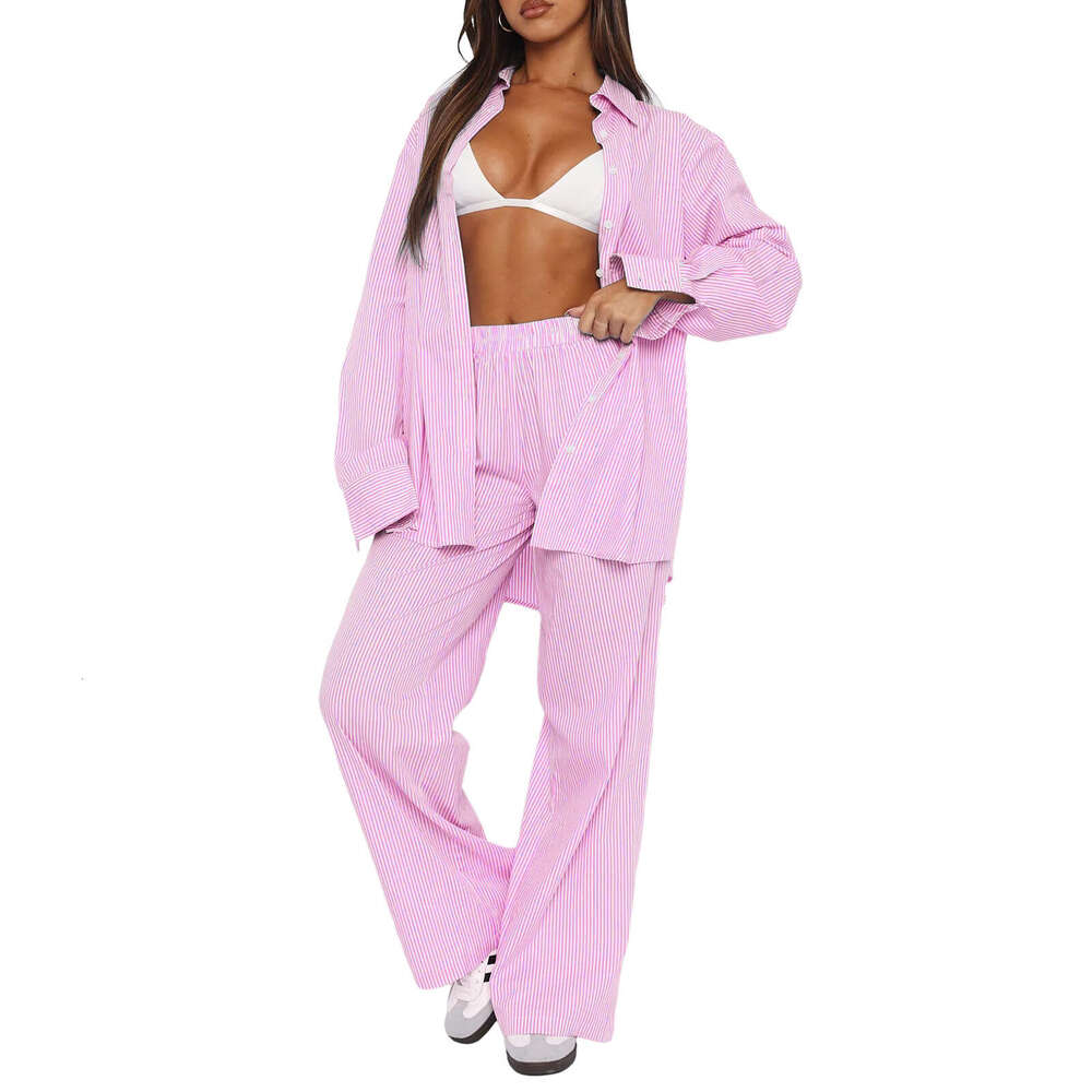 2024 New Womens Stripe Wide Leg Casual Street INS Fashion Loose High Waist Pants Overalls Hip-hop Style and Sweat Pants Unisex Waterproof Trousers Man