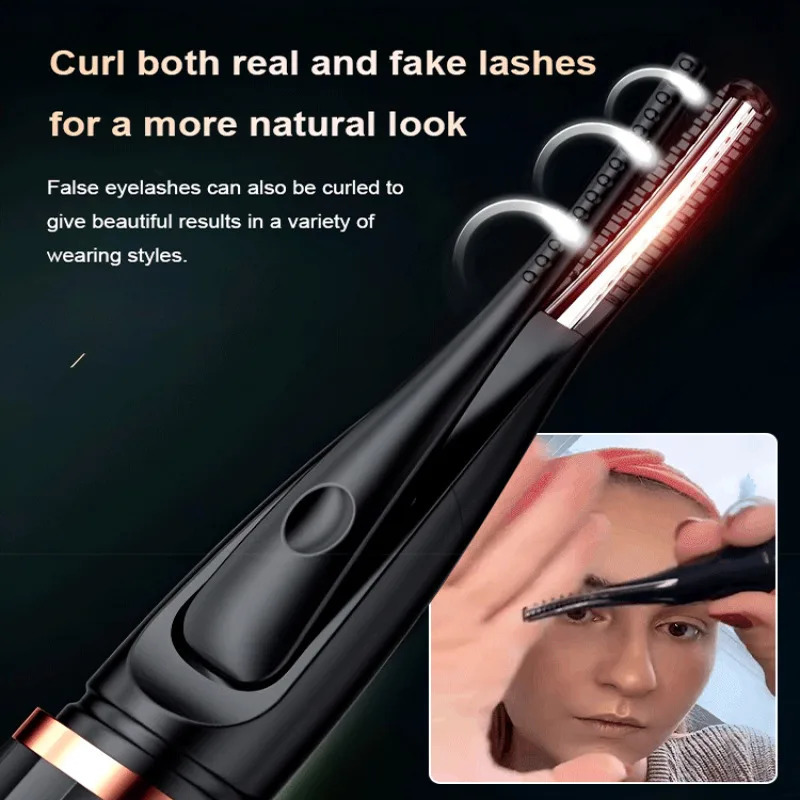 Intelligent electric eyelash curler with digital display perfect beauty tool for stunning curling 240729