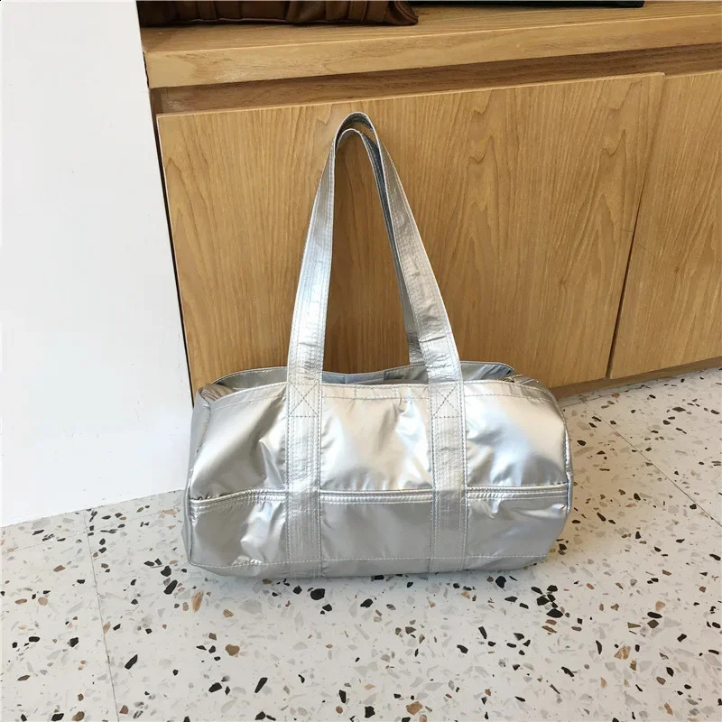 Niche Oxford Fabric Handbag Casual Round Tote Bag Underarm Fashionable Tophandle From Korea 240802