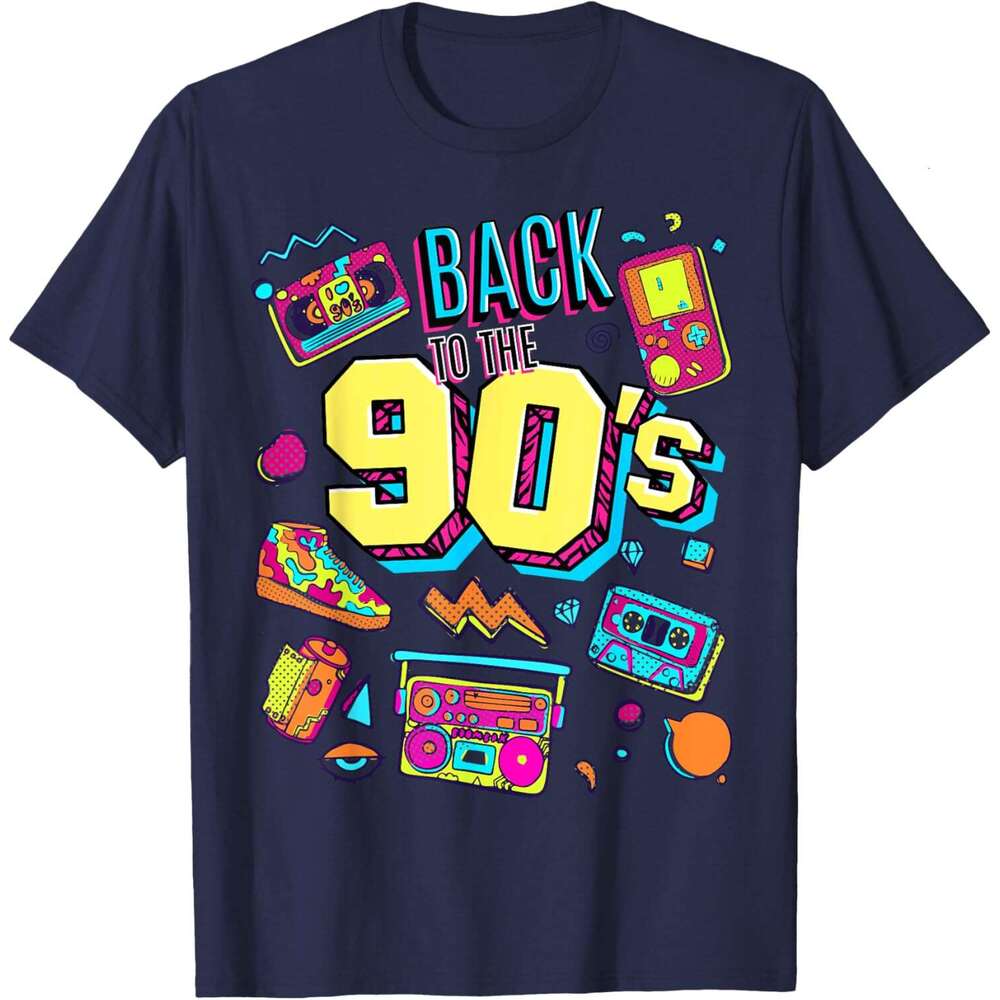 T shirt Mens Womens Vintage Retro Back To 90s Graphic Design T-Shirt shirts tshirt graphic tee Casual tops summer clothes Short sleeve