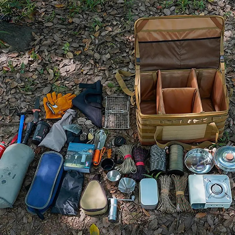 Outdoor picnic bag waterproof camping organizer cooler lunch box portable large capacity food storage 240910