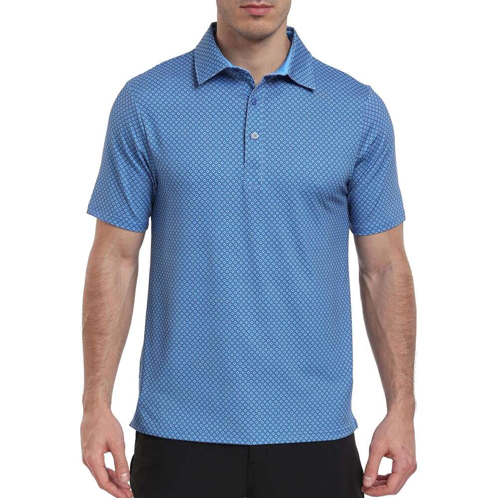 Mens Polo shirt Golf Fashion Print Short Sleeve Moisture Wicking Sports Outdoor for Men Polos shirts tshirt Casual tops summer clothes Short sleeve