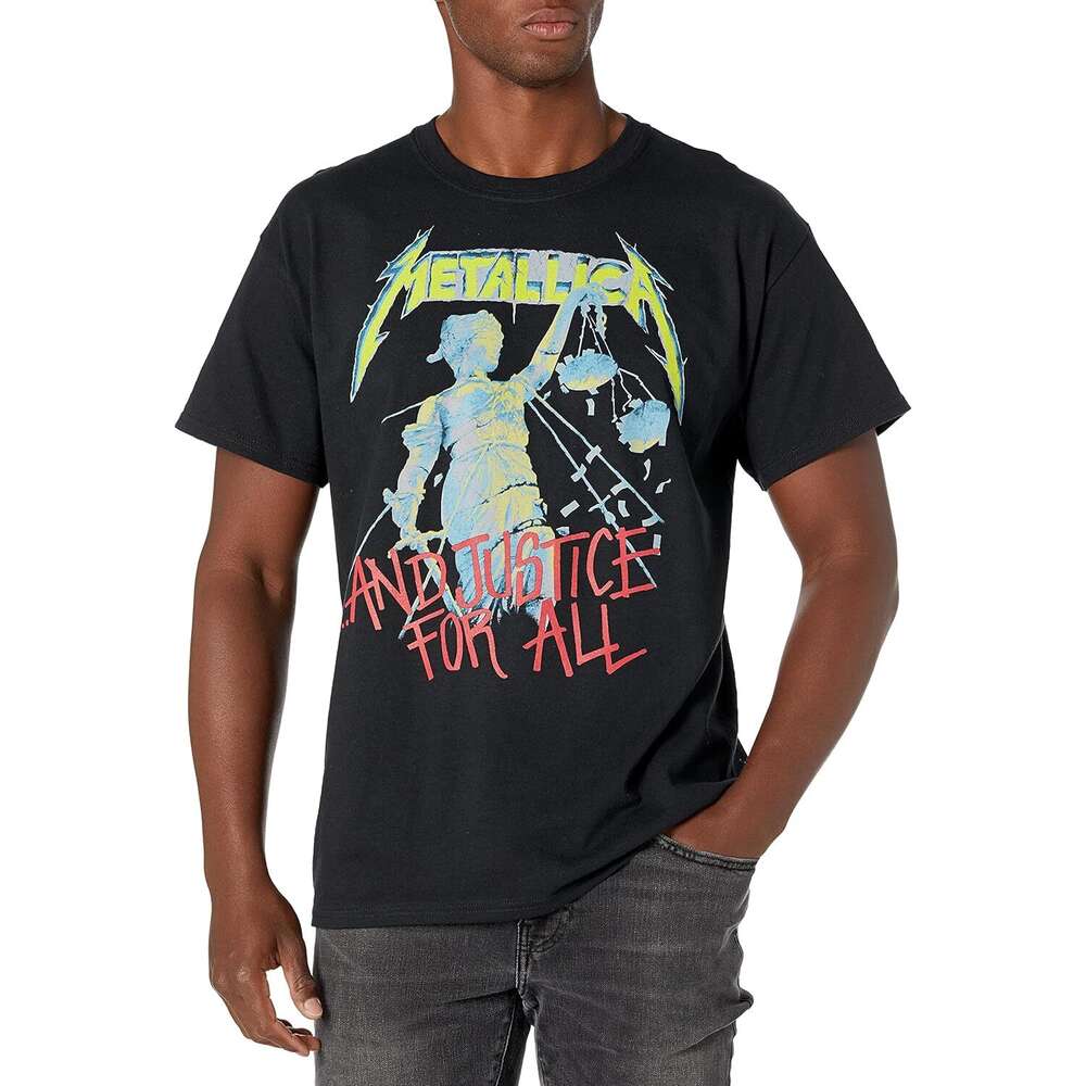 2025S Fashion Designer T Shirt Mens Standard Justice For All T Shirt Shirts Tshirt Graphic Tee Casual Tops Summer Clothes Short Sleeve