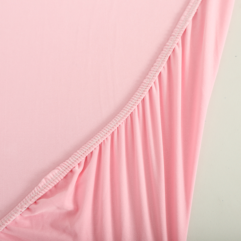 Elastic tablecloth half pack table cover simple solid color washable outdoor elastic milk silk table cover in stock