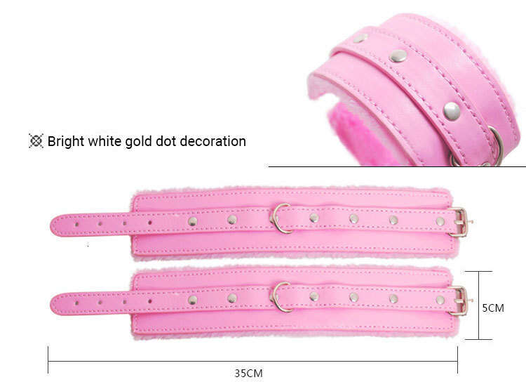 SM Leather Bondage Sets Restraint Kits for Women and Couples Bed Restraints Sex Toys BDSM Adult Games Cuffs Blindfold Spanking P