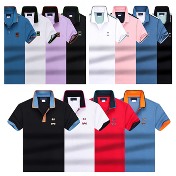 Summer Men's Designer Men's Polo Shirt High Quality Bone Rabbit Classic button-up Polo collar short sleeve shirt M-3XL