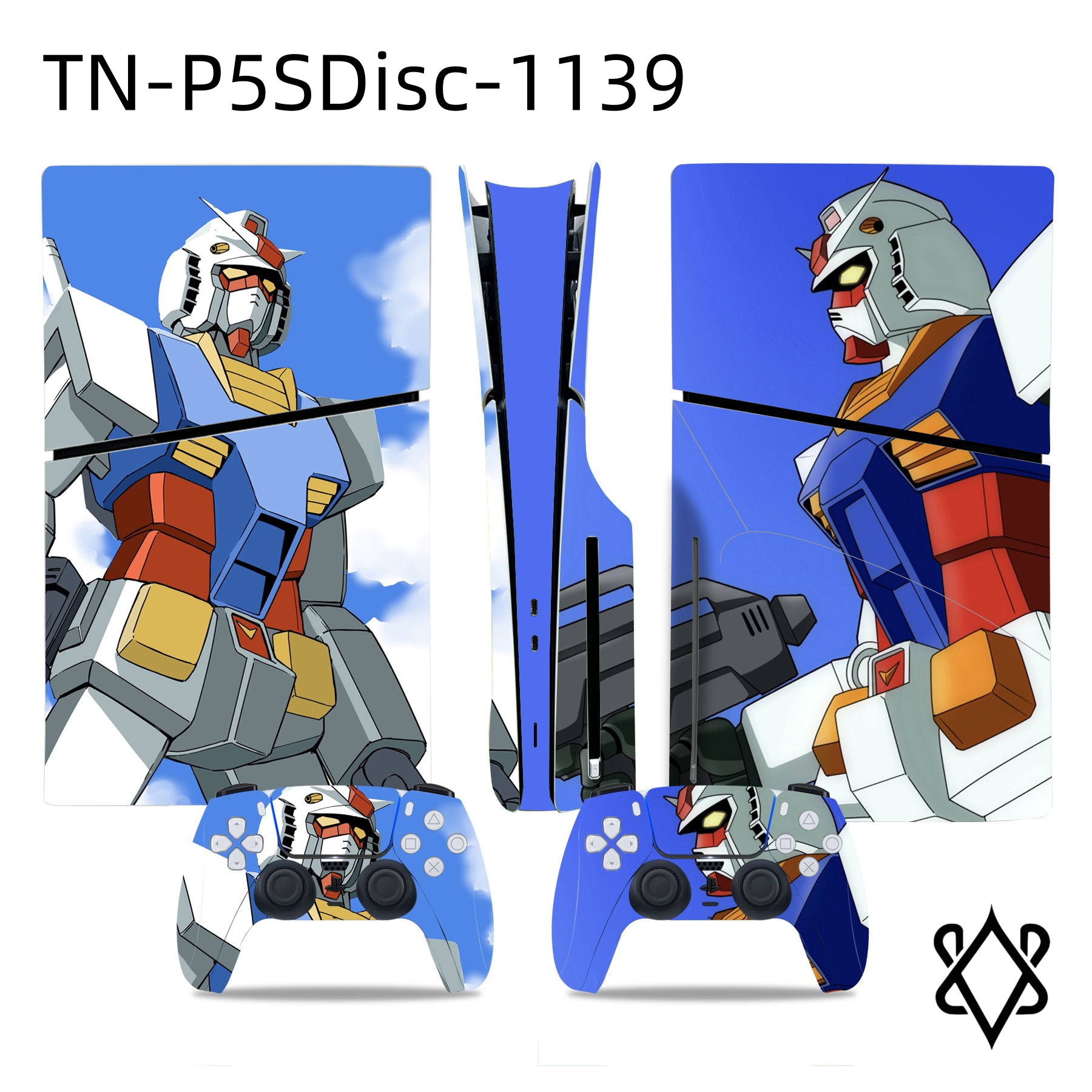 Anti-Scratch Controller Console Skin Sticker For PS5 Slim Disc