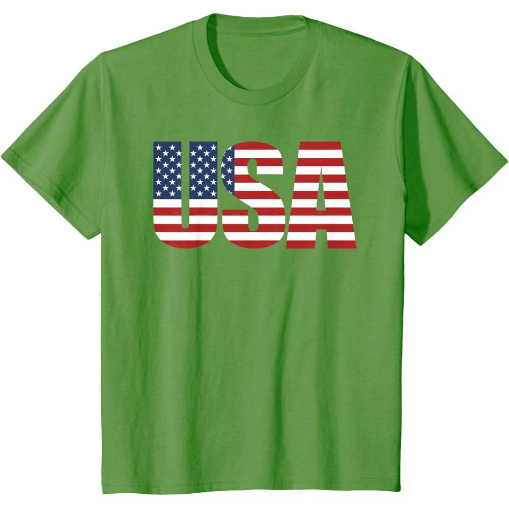 T shirt Mens USA Shirt Men Women Kids Patriotic American Flag 4th of July T-Shirt shirts tshirt graphic tee Casual tops summer clothes Short sleeve Fr